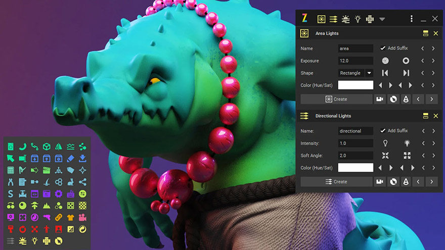 Maya建模灯光材质着色器渲染工具包插件 Zoo Tools Pro for Maya