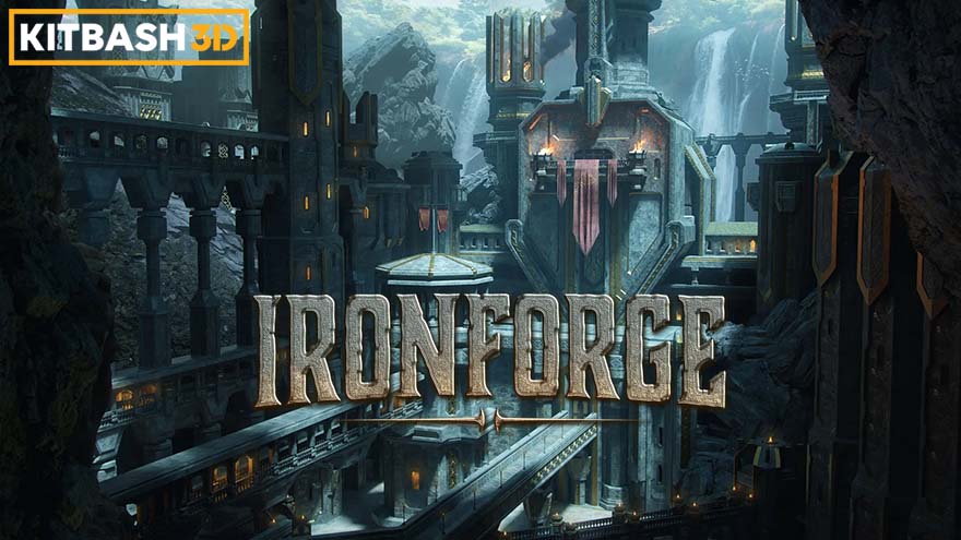 钢铁熔炉矮人国度建筑场景 Kitbash3d – Iron Forge
