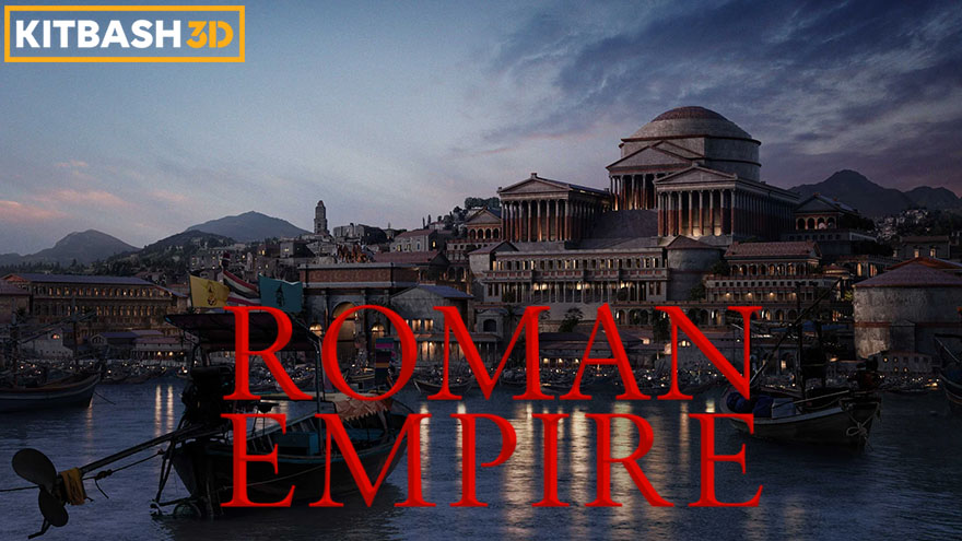 希腊罗马角斗场古迹斗兽场神殿建筑 Kitbash3d - RomanEmpire