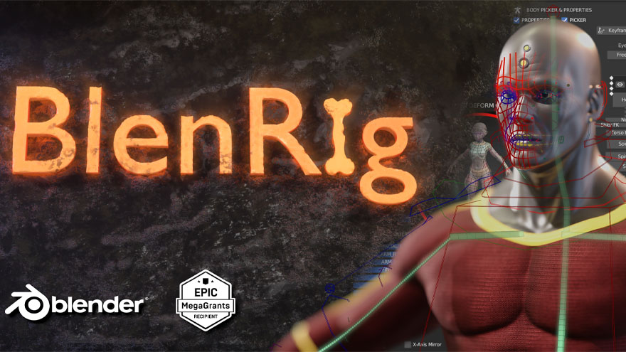 Blender人物角色绑定插件 BlenRig 6